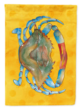 Load image into Gallery viewer, Blue Crab Yellow Polkadot Garden Flag - Outdoor Decorative Yard Flag BB8247GF