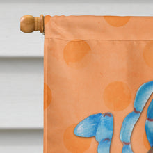 Load image into Gallery viewer, Blue Crab Orange Polkadot Flag Canvas House Size BB8248CHF