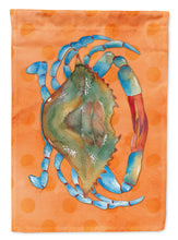 Load image into Gallery viewer, Blue Crab Orange Polkadot Garden Flag - Outdoor Decorative Yard Flag BB8248GF