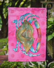 Load image into Gallery viewer, Blue Crab Pink Polkadot Garden Flag - Outdoor Decorative Yard Flag BB8249GF
