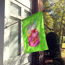 Load image into Gallery viewer, Mason Jar Cocktail Green Polkadot Flag Canvas House Size BB8250CHF