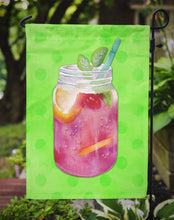 Load image into Gallery viewer, Mason Jar Cocktail Green Polkadot Garden Flag - Outdoor Decorative Yard Flag BB8250GF