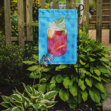 Load image into Gallery viewer, Mason Jar Cocktail Blue Polkadot Garden Flag - Outdoor Decorative Yard Flag BB8251GF