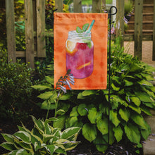 Load image into Gallery viewer, Mason Jar Cocktail Orange Polkadot Garden Flag - Outdoor Decorative Yard Flag BB8253GF