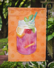 Load image into Gallery viewer, Mason Jar Cocktail Orange Polkadot Garden Flag - Outdoor Decorative Yard Flag BB8253GF