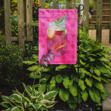 Load image into Gallery viewer, Mason Jar Cocktail Pink Polkadot Garden Flag - Outdoor Decorative Yard Flag BB8254GF