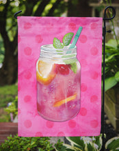 Load image into Gallery viewer, Mason Jar Cocktail Pink Polkadot Garden Flag - Outdoor Decorative Yard Flag BB8254GF