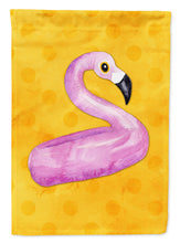 Load image into Gallery viewer, Flamingo Floaty Yellow Polkadot Garden Flag - Outdoor Decorative Yard Flag BB8257GF