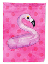 Load image into Gallery viewer, Flamingo Floaty Pink Polkadot Garden Flag - Outdoor Decorative Yard Flag BB8259GF