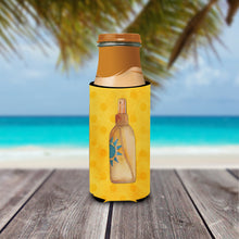 Load image into Gallery viewer, Message in a Bottle Yellow Polkadot   Hugger for slim cans BB8262MUK