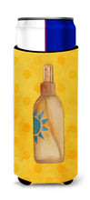 Load image into Gallery viewer, Message in a Bottle Yellow Polkadot   Hugger for slim cans BB8262MUK