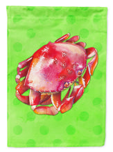 Load image into Gallery viewer, Crab Green Polkadot Garden Flag - Outdoor Decorative Yard Flag BB8265GF
