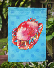 Load image into Gallery viewer, Crab Blue Polkadot Garden Flag - Outdoor Decorative Yard Flag BB8266GF