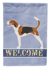 Load image into Gallery viewer, American Foxhound Welcome Flag Canvas House Size BB8271CHF