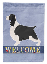 Load image into Gallery viewer, English Springer Spaniel Welcome Flag Canvas House Size BB8273CHF