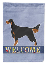 Load image into Gallery viewer, Gordon Setter Welcome Flag Canvas House Size BB8274CHF