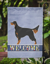 Load image into Gallery viewer, Gordon Setter Welcome Garden Flag - Outdoor Decorative Yard Flag BB8274GF