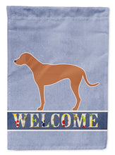 Load image into Gallery viewer, Rhodesian Ridgeback Welcome Garden Flag - Outdoor Decorative Yard Flag BB8277GF