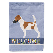 Load image into Gallery viewer, Smooth Fox Terrier Welcome Flag Canvas House Size BB8279CHF
