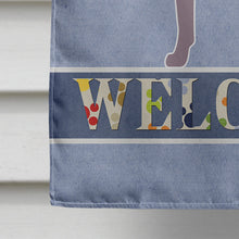 Load image into Gallery viewer, Weimaraner Welcome Flag Canvas House Size BB8280CHF