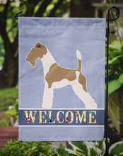 Load image into Gallery viewer, Wire Fox Terrier Welcome Garden Flag - Outdoor Decorative Yard Flag BB8284GF