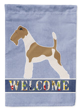 Load image into Gallery viewer, Wire Fox Terrier Welcome Garden Flag - Outdoor Decorative Yard Flag BB8284GF