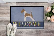Load image into Gallery viewer, Wire Fox Terrier Welcome Doormat - 18x27 Decorative Floor Mat – Indoor/Outdoor Rug with Artistic Flair BB8284MAT