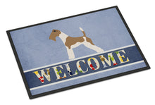 Load image into Gallery viewer, Wire Fox Terrier Welcome Doormat - 18x27 Decorative Floor Mat – Indoor/Outdoor Rug with Artistic Flair BB8284MAT
