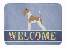 Load image into Gallery viewer, Wire Fox Terrier Welcome Machine Washable Memory Foam Mat BB8284RUG