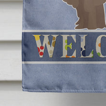 Load image into Gallery viewer, Bergamasco Shepherd Welcome Flag Canvas House Size BB8291CHF