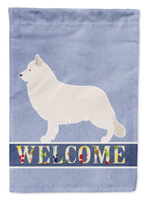 Load image into Gallery viewer, Berger Blanc Suisse Welcome Garden Flag - Outdoor Decorative Yard Flag BB8292GF