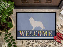 Load image into Gallery viewer, Berger Blanc Suisse Welcome Doormat - 18x27 Decorative Floor Mat – Indoor/Outdoor Rug with Artistic Flair BB8292MAT