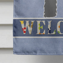 Load image into Gallery viewer, Black Russian Terrier Welcome Flag Canvas House Size BB8293CHF