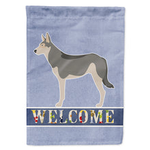 Load image into Gallery viewer, Saarloos Wolfdog Welcome Flag Canvas House Size BB8296CHF