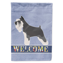 Load image into Gallery viewer, Miniature Schnauzer Welcome Flag Canvas House Size BB8298CHF