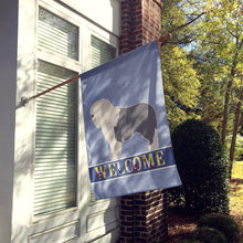 Load image into Gallery viewer, Old English Sheepdog Welcome Flag Canvas House Size BB8304CHF