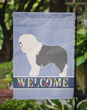 Load image into Gallery viewer, Old English Sheepdog Welcome Garden Flag - Outdoor Decorative Yard Flag BB8304GF
