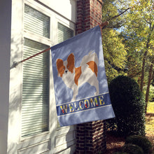 Load image into Gallery viewer, Papillon Welcome Flag Canvas House Size BB8310CHF