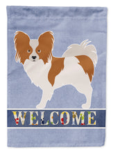 Load image into Gallery viewer, Papillon Welcome Garden Flag - Outdoor Decorative Yard Flag BB8310GF