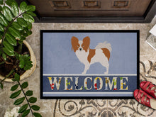 Load image into Gallery viewer, Papillon Welcome Doormat - 18x27 Decorative Floor Mat – Indoor/Outdoor Rug with Artistic Flair BB8310MAT