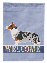 Load image into Gallery viewer, Welsh Corgi Cardigan Welcome Flag Canvas House Size BB8313CHF
