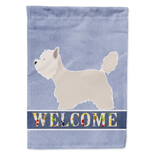 Load image into Gallery viewer, Westie Welcome Flag Canvas House Size BB8318CHF