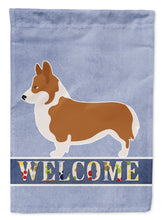 Load image into Gallery viewer, Pembroke Welsh Corgi Welcome Garden Flag - Outdoor Decorative Yard Flag BB8320GF