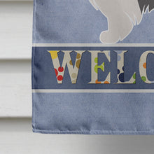 Load image into Gallery viewer, Papillon Welcome Flag Canvas House Size BB8322CHF