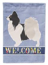 Load image into Gallery viewer, Papillon Welcome Garden Flag - Outdoor Decorative Yard Flag