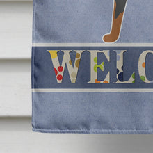 Load image into Gallery viewer, Miniature Pinscher Welcome Flag Canvas House Size BB8323CHF
