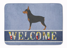 Load image into Gallery viewer, Miniature Pinscher Welcome Machine Washable Memory Foam Mat BB8323RUG
