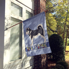 Load image into Gallery viewer, Alaskan Malamute Welcome Flag Canvas House Size BB8324CHF