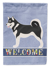 Load image into Gallery viewer, Alaskan Malamute Welcome Garden Flag - Outdoor Decorative Yard Flag BB8324GF