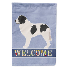 Load image into Gallery viewer, Landseer Welcome Flag Canvas House Size BB8331CHF